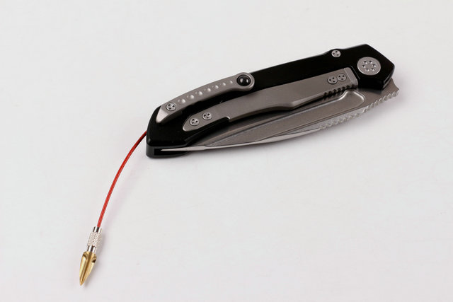 MICROTECH-ANAX(Poison dragonfly 2) stone-washing folding knife UD402434